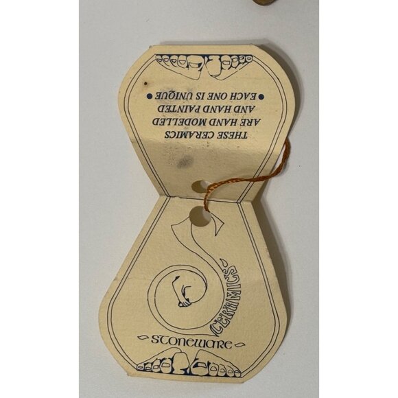 Vintage Stoneware Figurine Spaghetti Hair Planter (?) From Ireland Unique - Picture 6 of 11